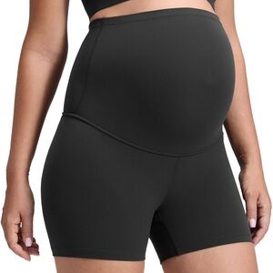 CRZ YOGA Butterluxe Maternity Biker Shorts 4' Black